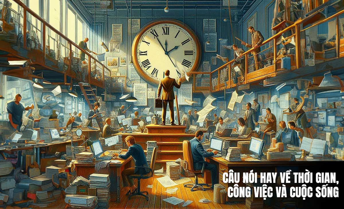 100 câu nói hay về thời gian nổi tiếng nhất mọi thời đại 1 Câu nói hay về thời gian, công việc