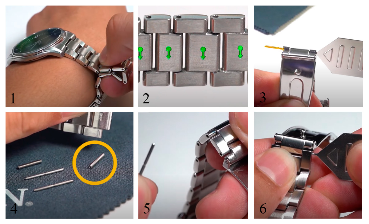 Chỉnh dây khóa bấm đồng hồ Casio