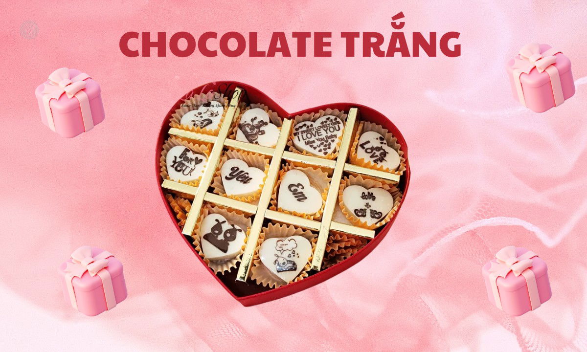 chocolate trắng - món quà tặng 14/3 ngọt ngào, ý nghĩa 