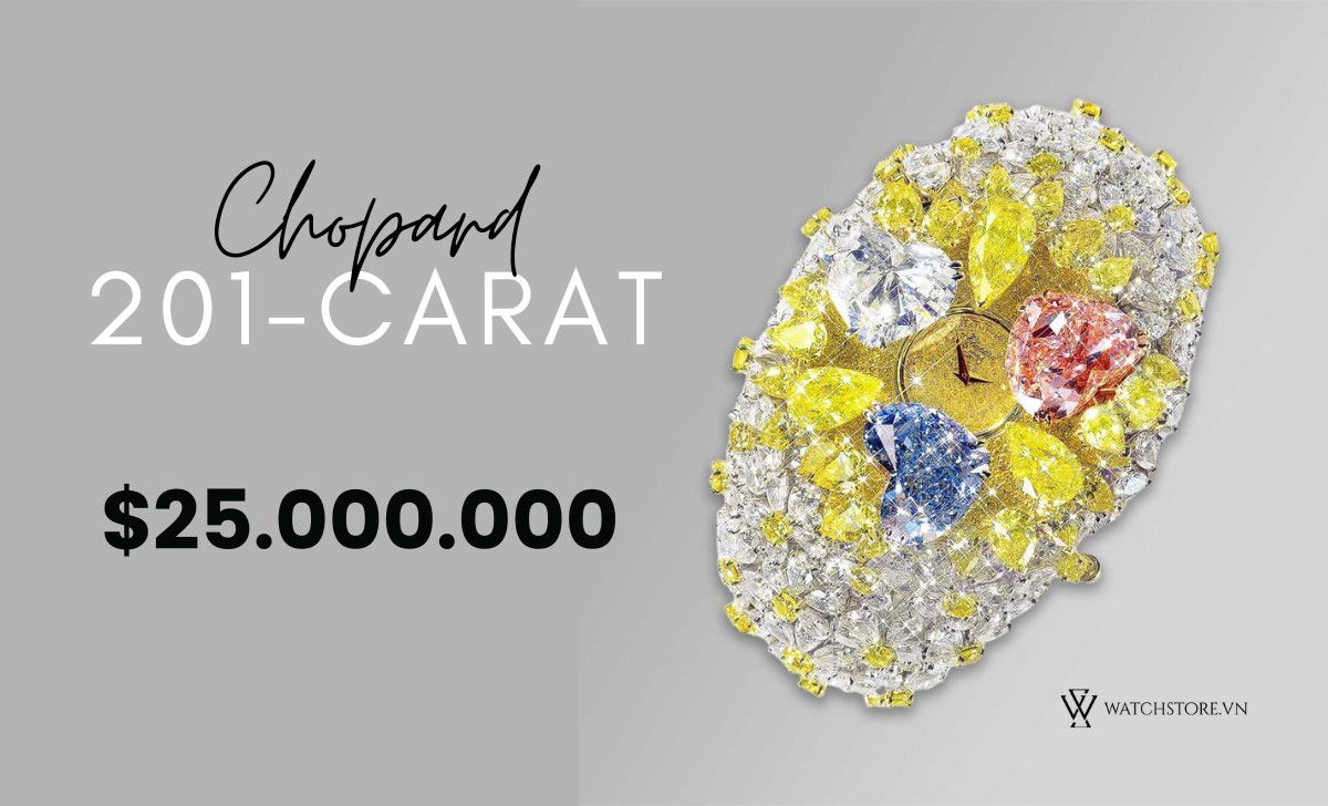 Top 10 chiếc đồng hồ đeo tay đắt nhất thế giới cập nhật 2024 6 Chopard 201-Carat