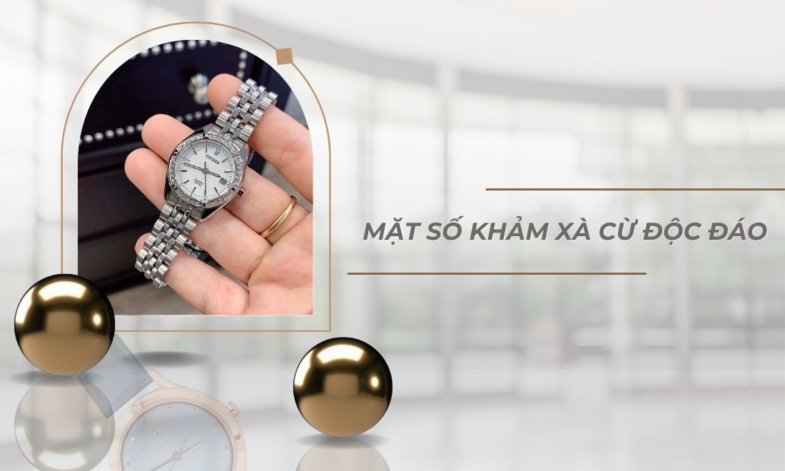 Citizen EU6060-55D mặt khảm trai