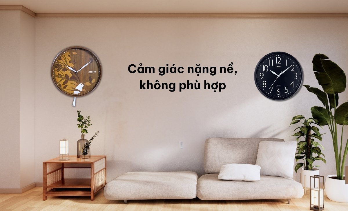 co nen treo 2 dong ho trong nha 1