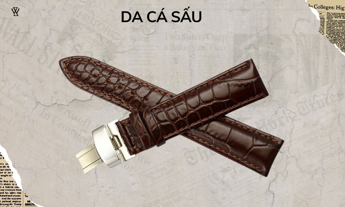 Con trai nên mua đồng hồ dây da hay dây kim loại 2 da cá sấu