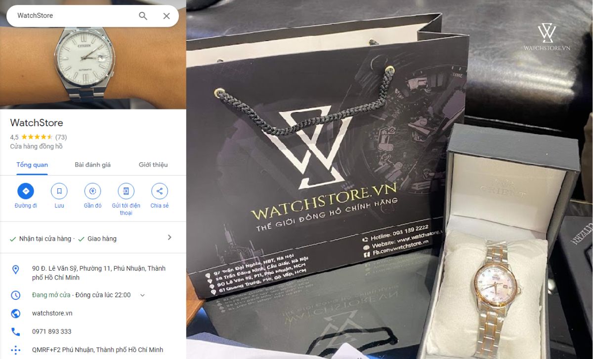 WatchStore - 90 Lê Văn Sỹ, Phú Nhuận, Hồ Chí Minh 3 đánh giá google map WatchStore Lê Văn Sỹ