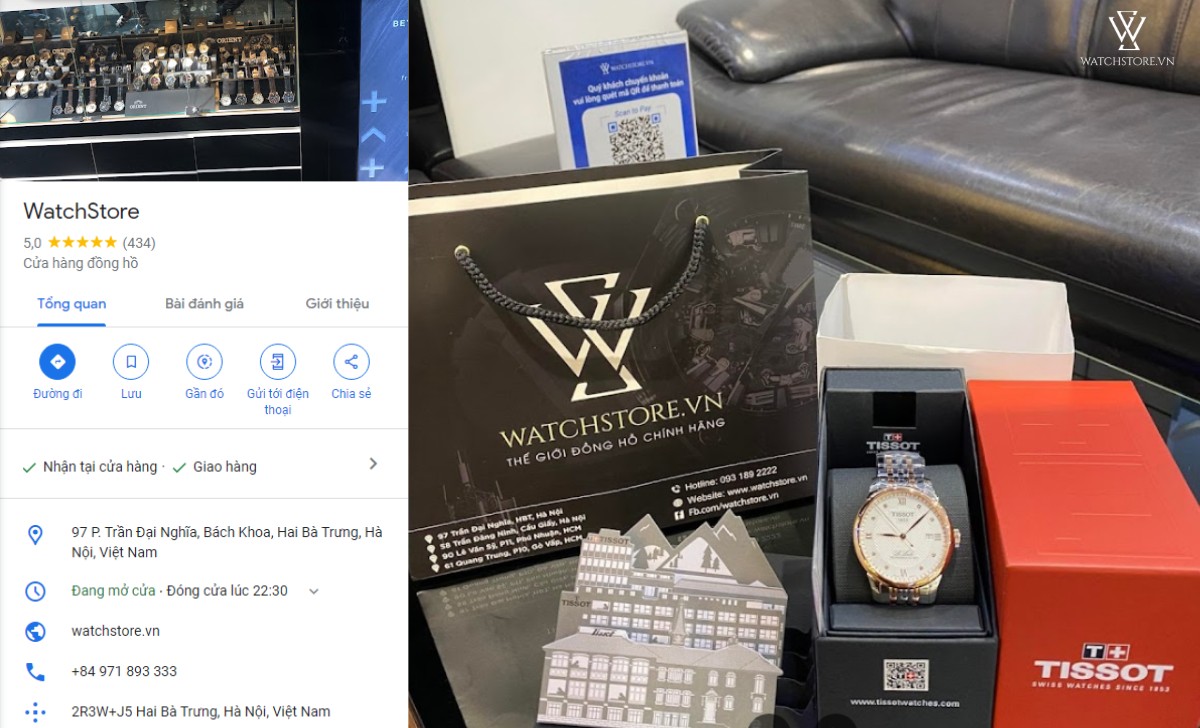 đánh giá google map WatchStore Trần Đại Nghĩa