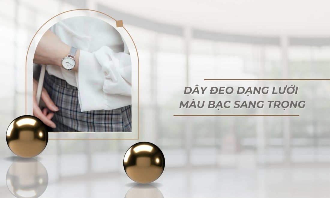 Daniel Wellington DW00100220 dây đeo bạc