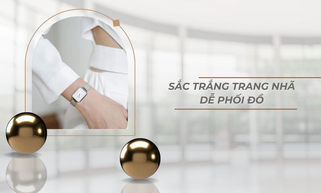 Daniel Wellington DW00100438 tông trắng