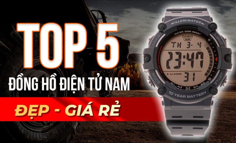 5 chiếc đồng hồ điện tử nam đẹp giá rẻ đáng sở hữu nhất hiện nay