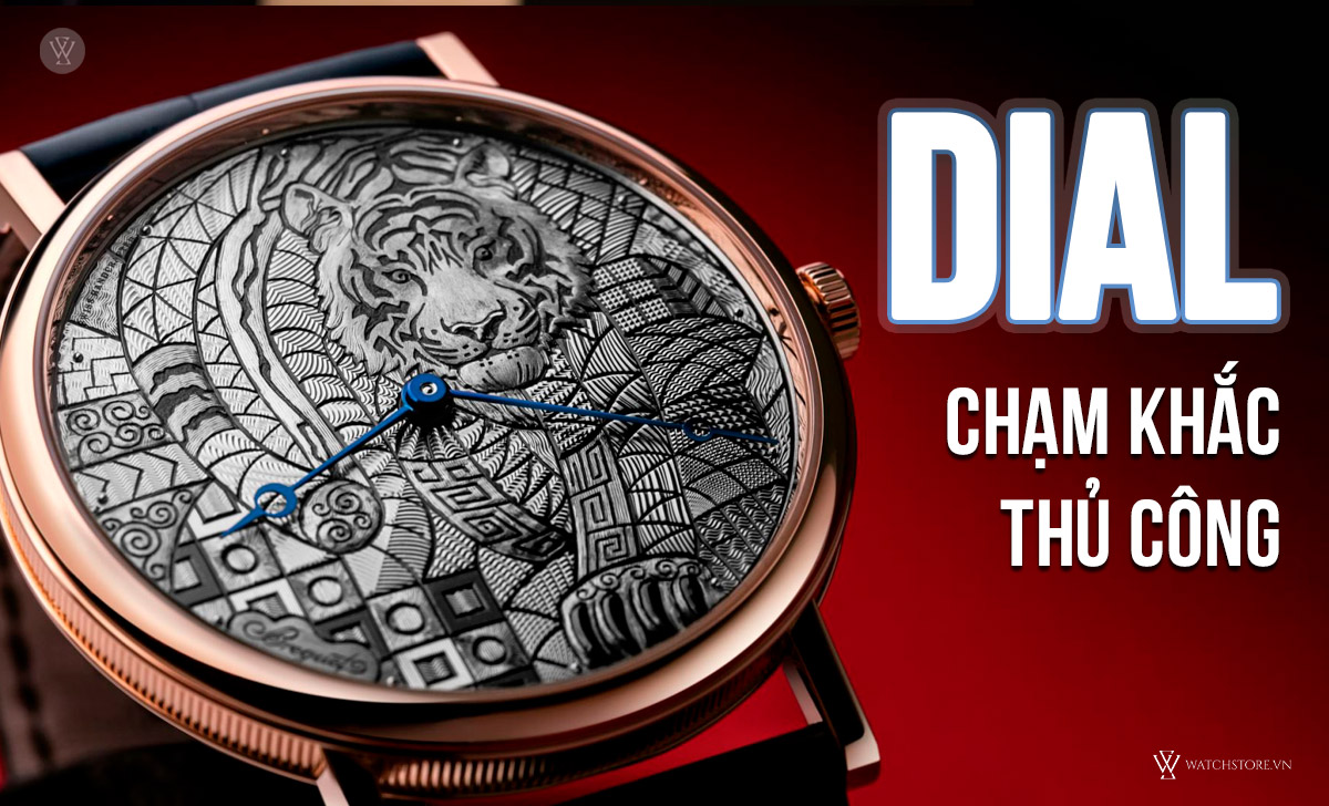 Dial chạm khắc thủ công