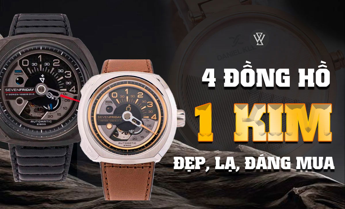 4 đồng hồ 1 kim đẹp, hot, độc lạ, dễ phối đồ nhất 2024 1 Đồng hồ 1 kim