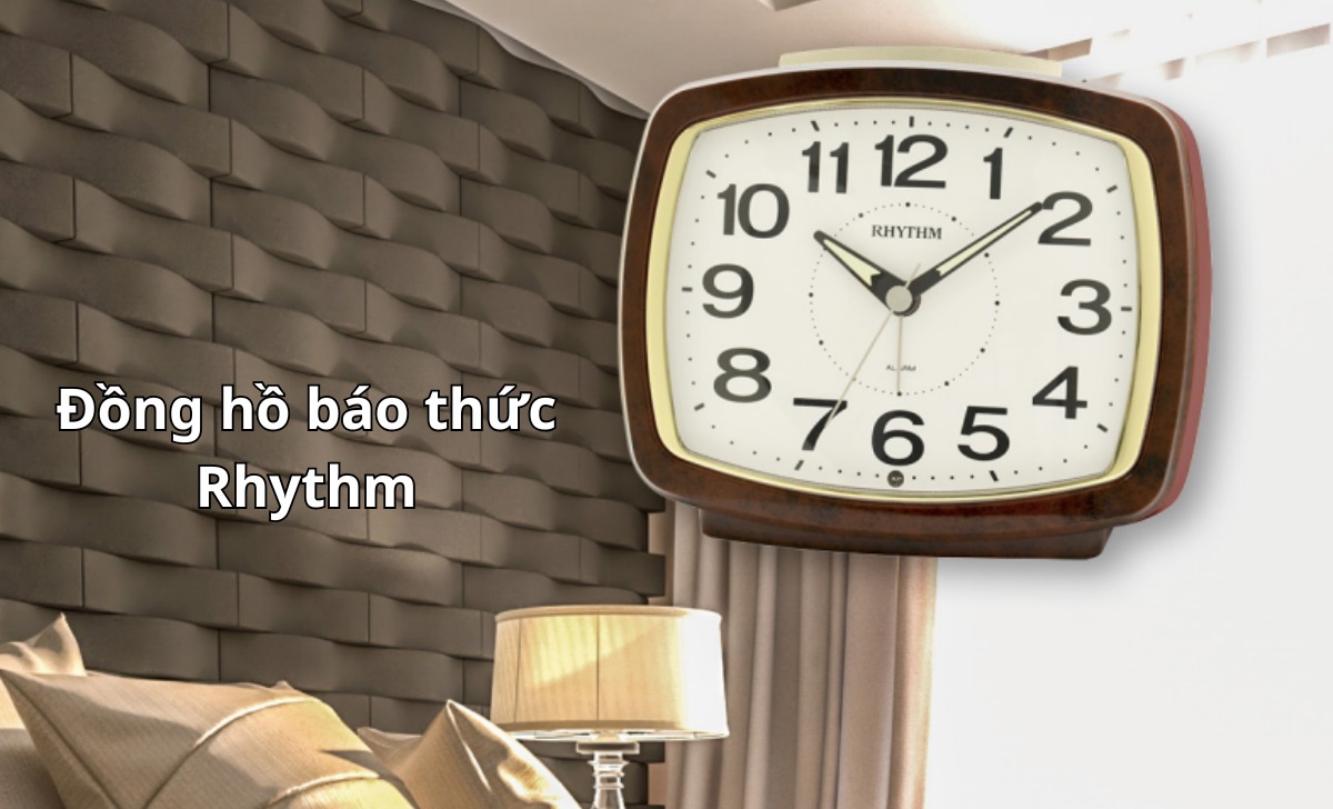 Đồng hồ báo thức Rhythm