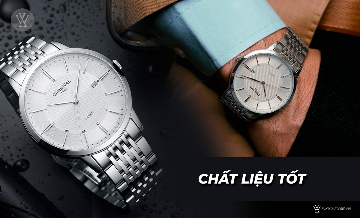 Đồng hồ Carnival chất liệu tốt