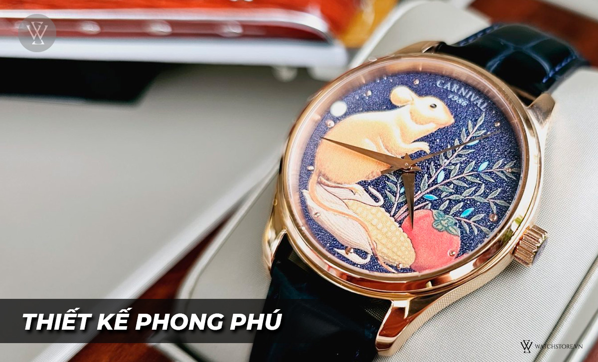 Đồng hồ Carnival thiết kế phong phú