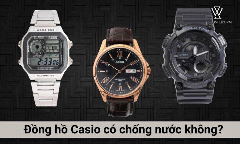 Đồng hồ Casio có chống nước không?  Chống nước ở mức độ, chỉ số như nào