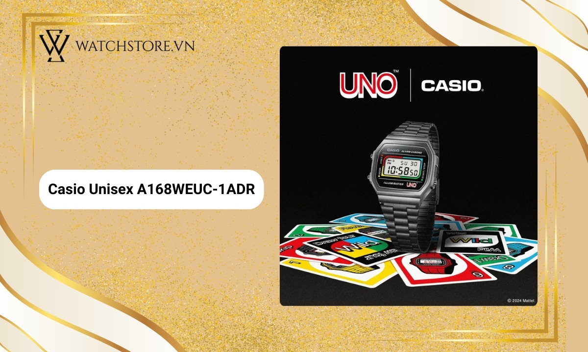Đồng hồ Casio Illuminator là gì? Khám phá tính năng, ưu điểm 13 Casio Unisex A168WEUC-1ADR đa năng