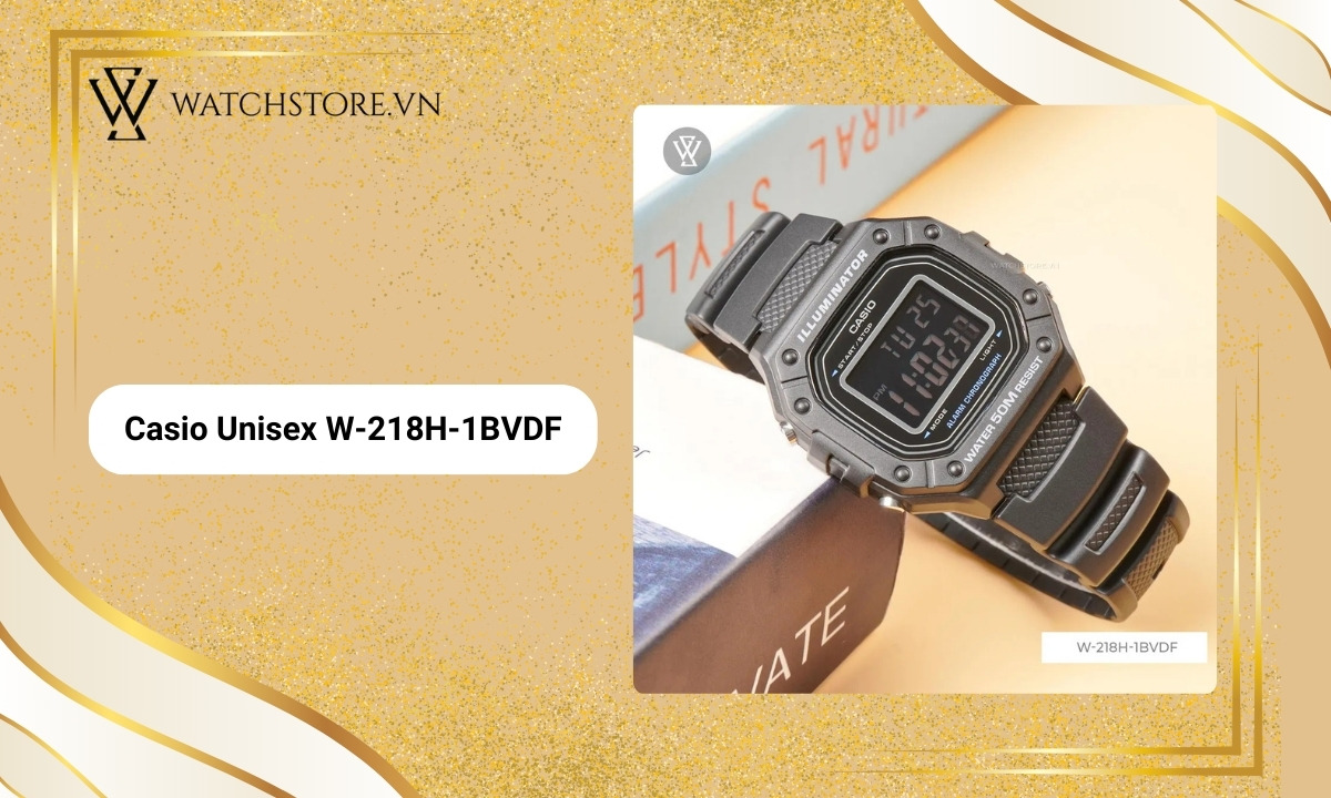 Đồng hồ Casio Illuminator là gì? Khám phá tính năng, ưu điểm 14 Đồng Hồ Casio Unisex W-218H-1BVDF cho nam, nữ