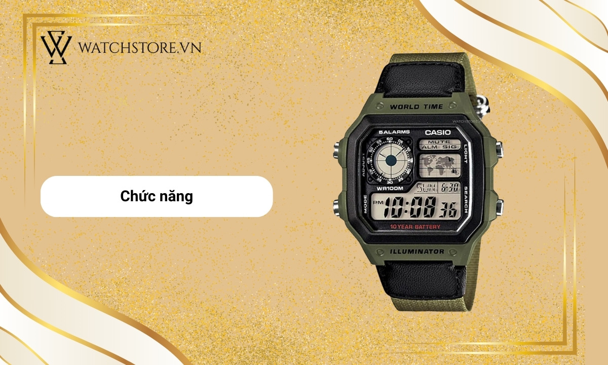 Đồng hồ Casio Illuminator là gì? Khám phá tính năng, ưu điểm 3 Đồng hồ Casio Illuminator đa năng