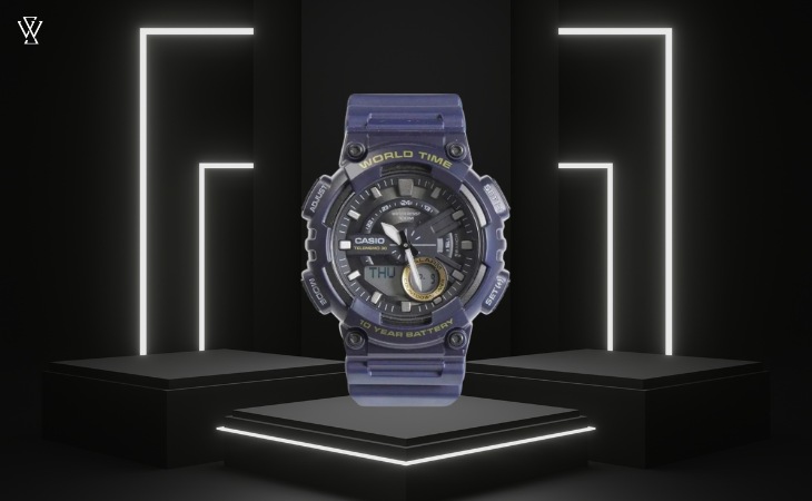 Đồng hồ Casio AEQ-110W-2AVDF thiết kế thể thao, nam tính