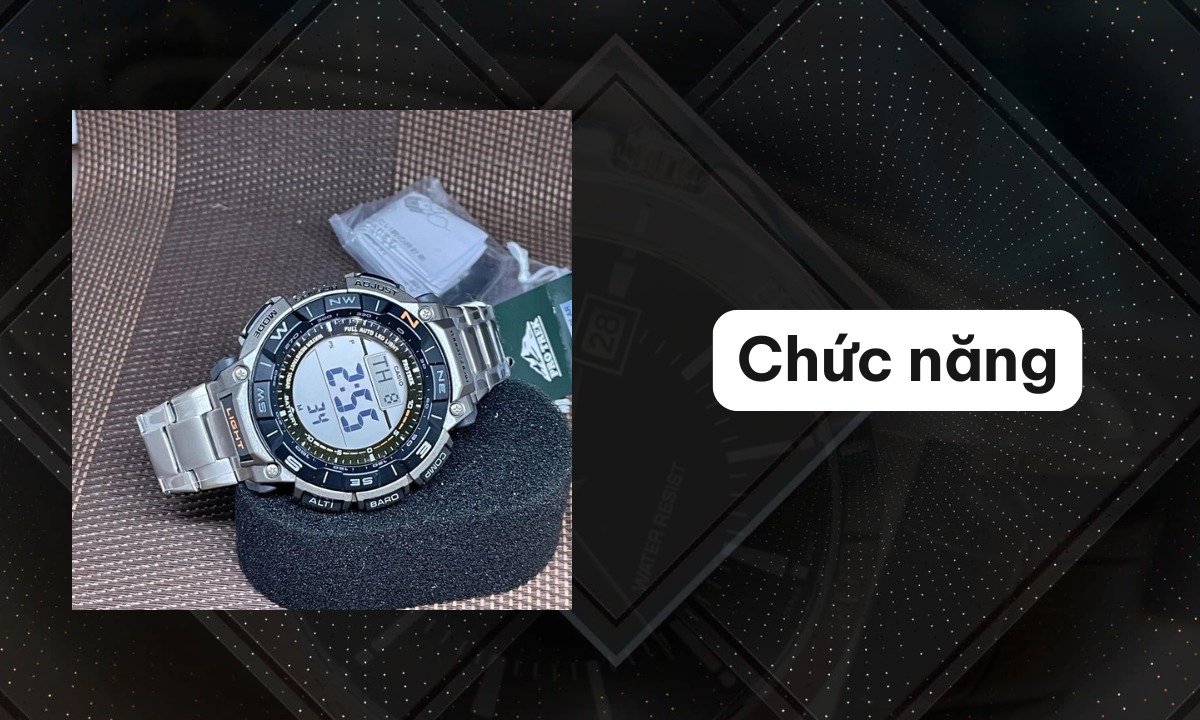 Đồng hồ Casio Protrek là gì? Tìm hiểu A-Z về Casio Protrek 3 Casio Protrek sở hữu nhiều chức năng khác nhau