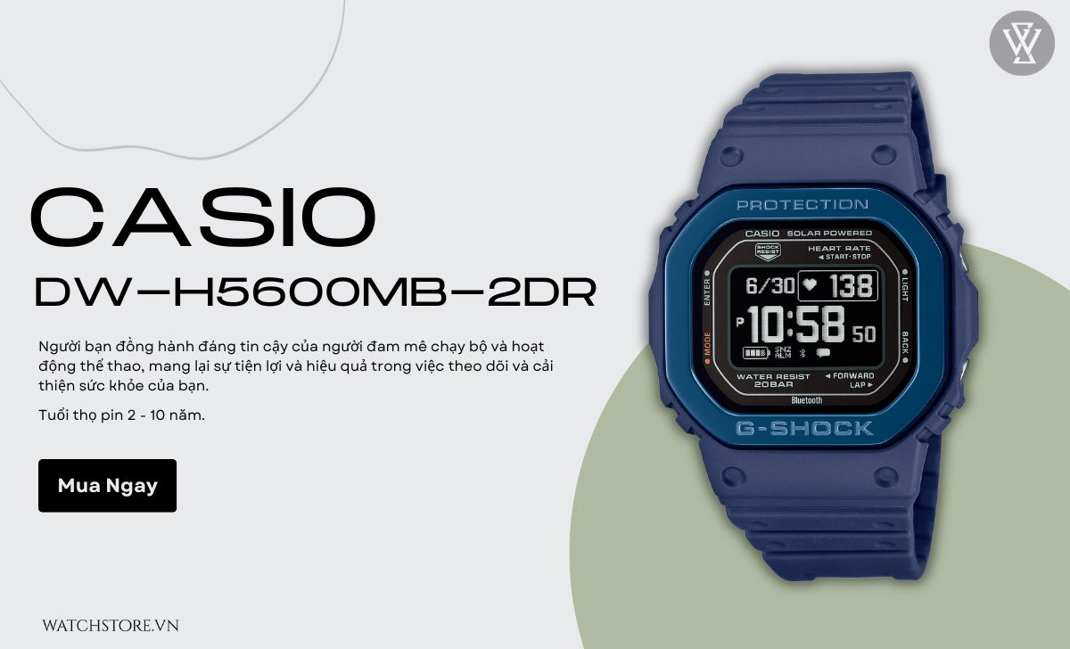 Top 10 đồng hồ cho dân chạy bộ đo nhịp tim, đếm nhịp chân, bấm giờ 4 dong ho cho dan chay bo dw h5600mb 2dr 4