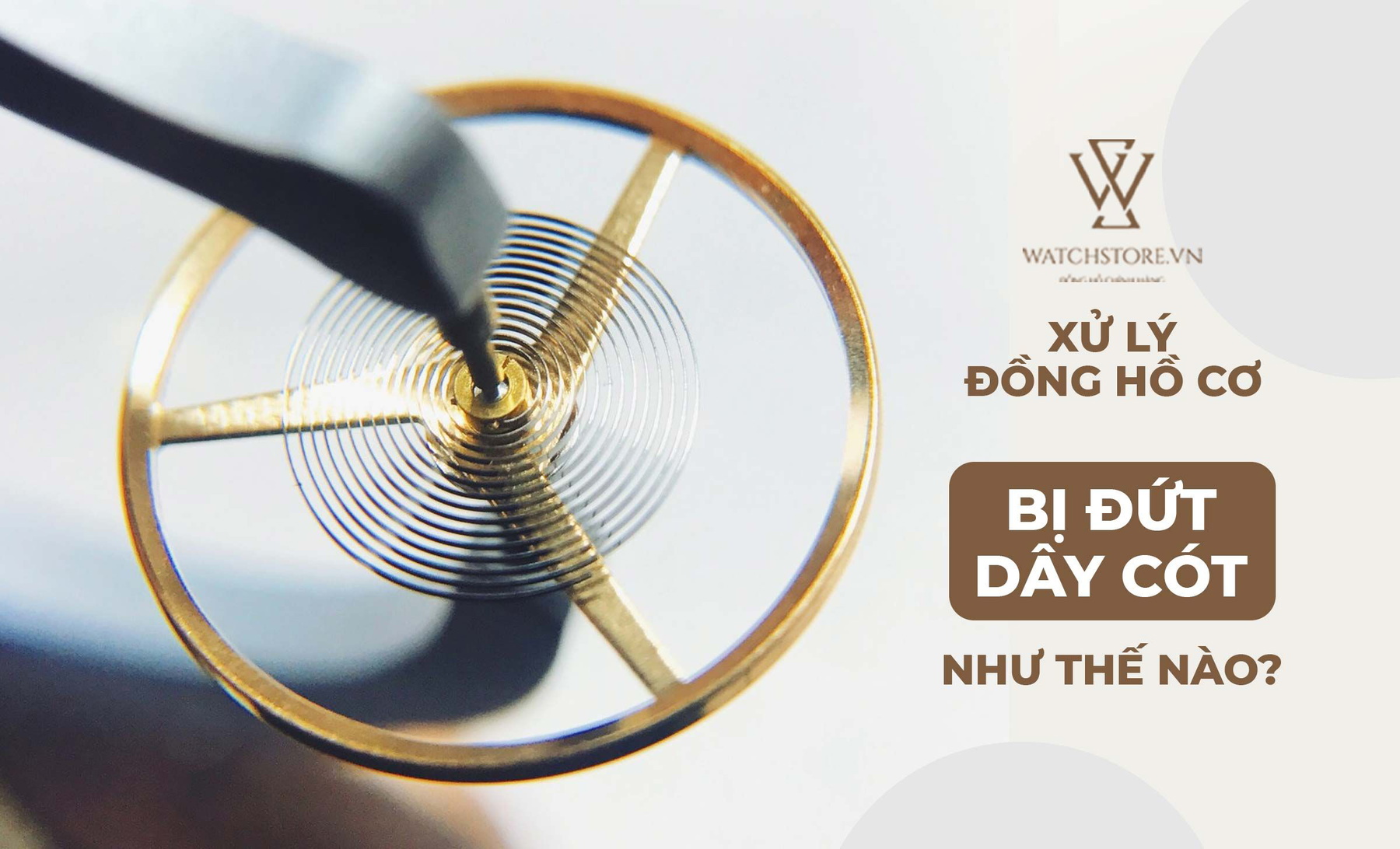 Xử lý đồng hồ cơ bị đứt dây cót như thế nào? - Ảnh 1 Xử lý đồng hồ cơ bị đứt dây cót như thế nào? - Ảnh 1