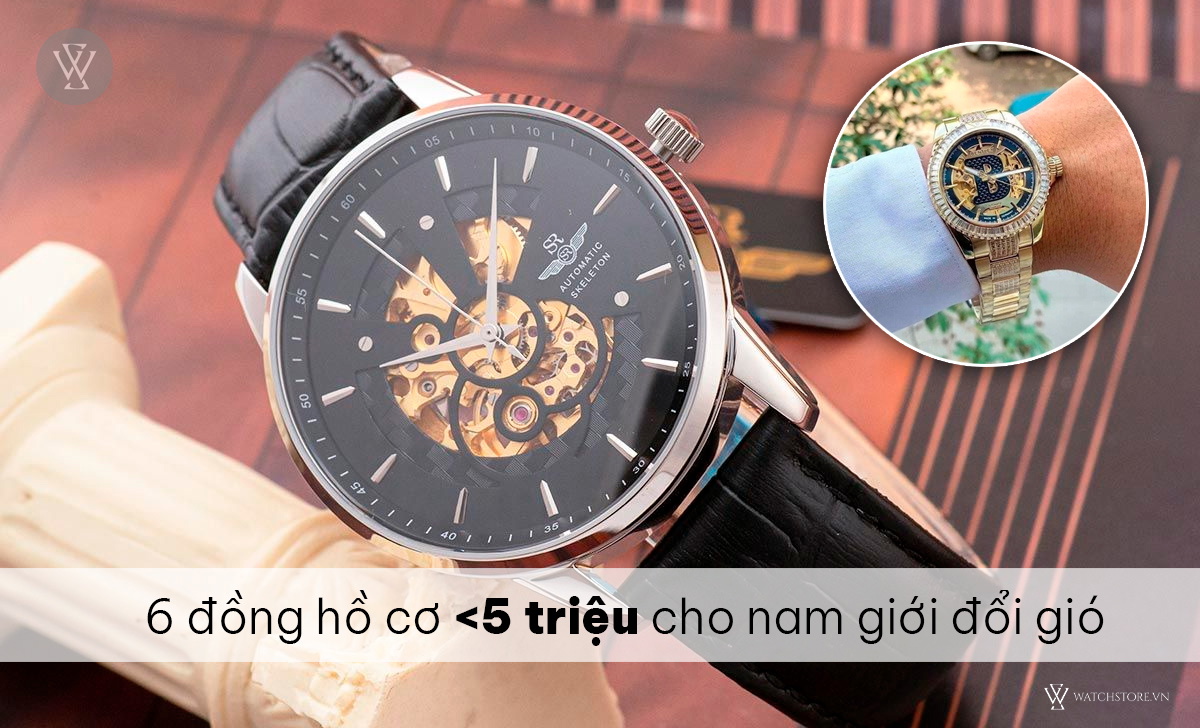 Top 11 đồng hồ cơ dưới 5 triệu cho nam và nữ đáng mua nhất 1 Đồng hồ cơ dưới 5 triệu cho nam