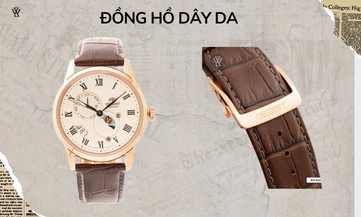 Con trai nên mua đồng hồ dây da hay dây kim loại 1 Đồng hồ dây da