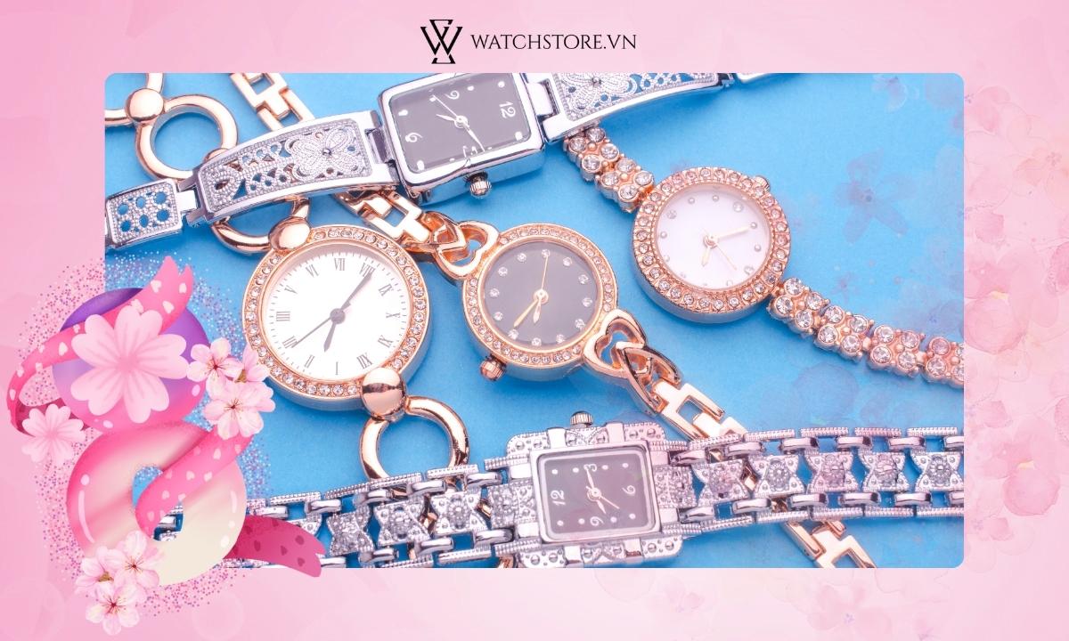 Đồng hồ đeo tay sẽ là món quà tặng 8/3 đầy sang trọng