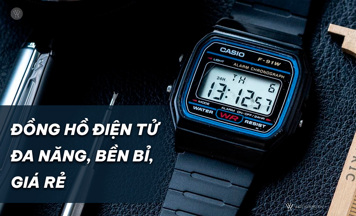 Các loại đồng hồ điện tử đẹp, bán chạy nhất 2024 2 Đồng hồ điện tử đa năng bền