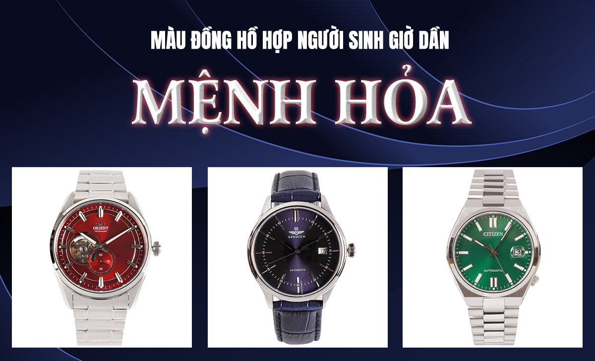 đồng hồ hợp người sinh giờ Dần mệnh Hỏa