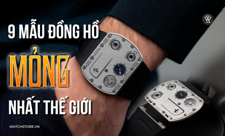9 chiếc đồng hồ đeo tay mỏng nhất thế giới 2024 dưới 4mm