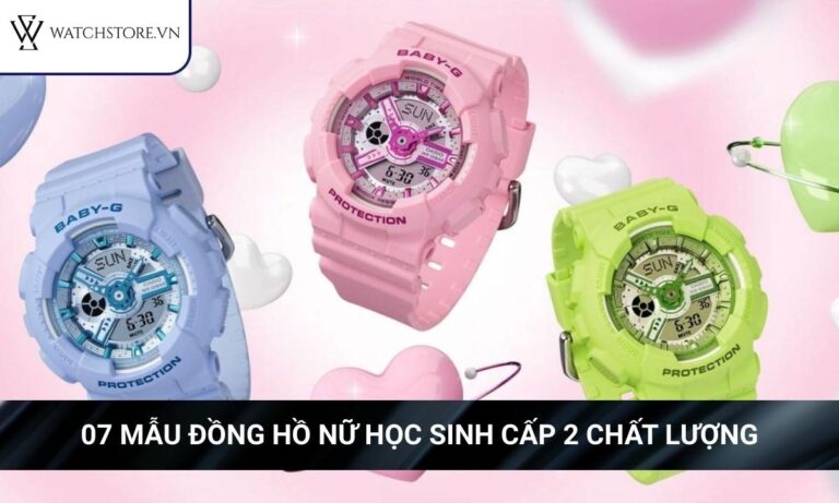 07 mẫu đồng hồ nữ học sinh cấp 2 chất lượng, hợp phong cách