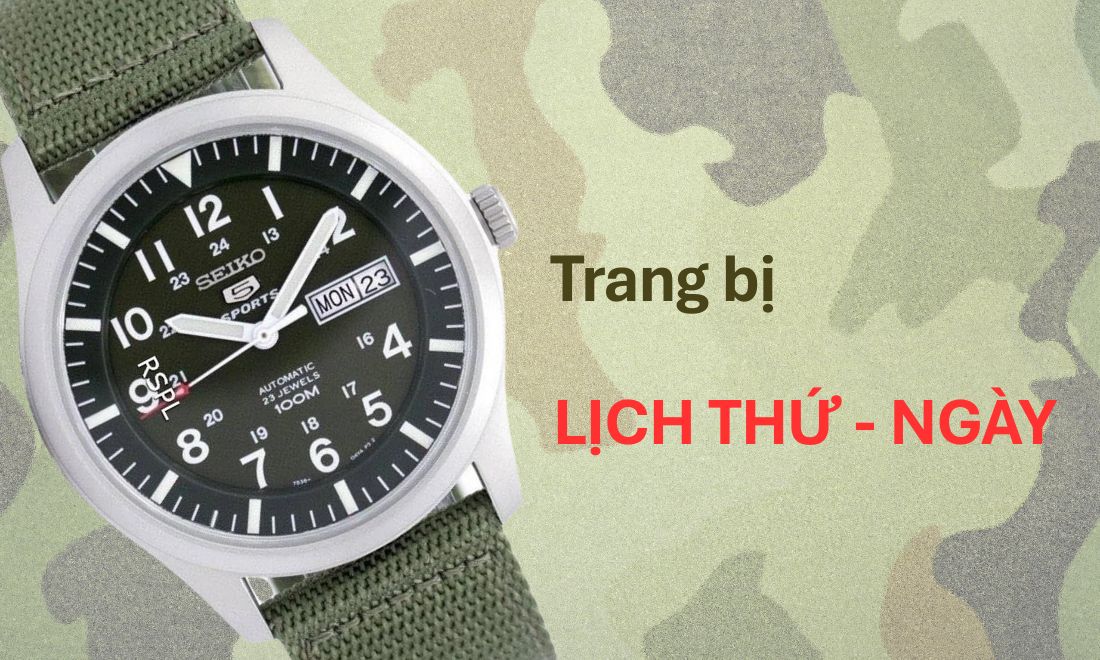 Ngoài hiển thị giờ còn báo cả lịch thứ và ngày 