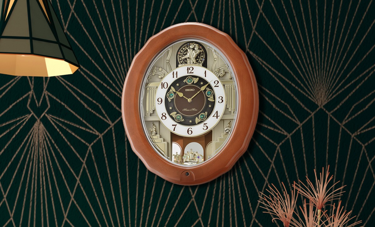 10+ những mẫu đồng hồ gỗ đẹp, mới nhất 2025 treo tường 8 Đồng hồ treo tường gỗ Seiko QXM604B
