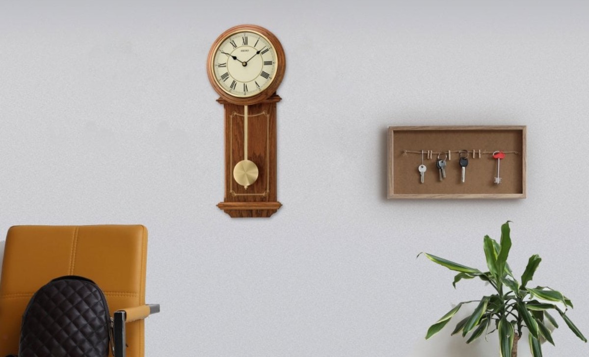 10+ những mẫu đồng hồ gỗ đẹp, mới nhất 2025 treo tường 5 đồng hồ treo tường Seiko QXC213B gỗ