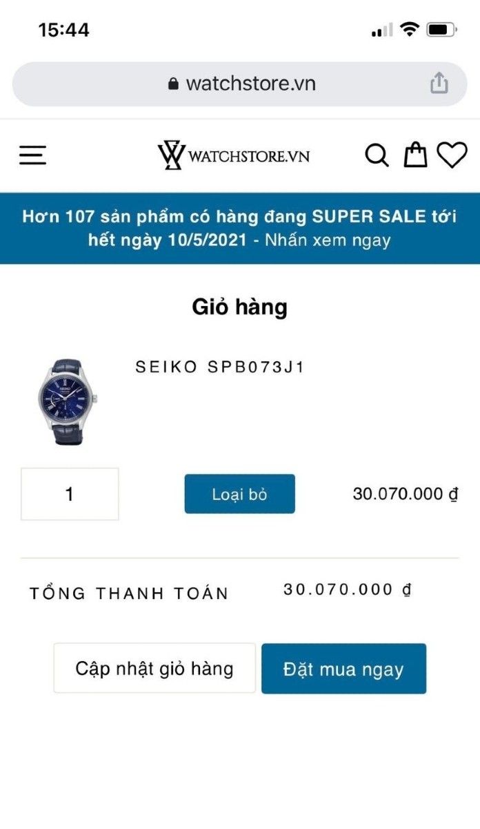 Hướng dẫn mua trước trả sau tại WatchStore với Fundiin - Ảnh 4 Hướng dẫn mua trước trả sau tại WatchStore với Fundiin - Ảnh 4