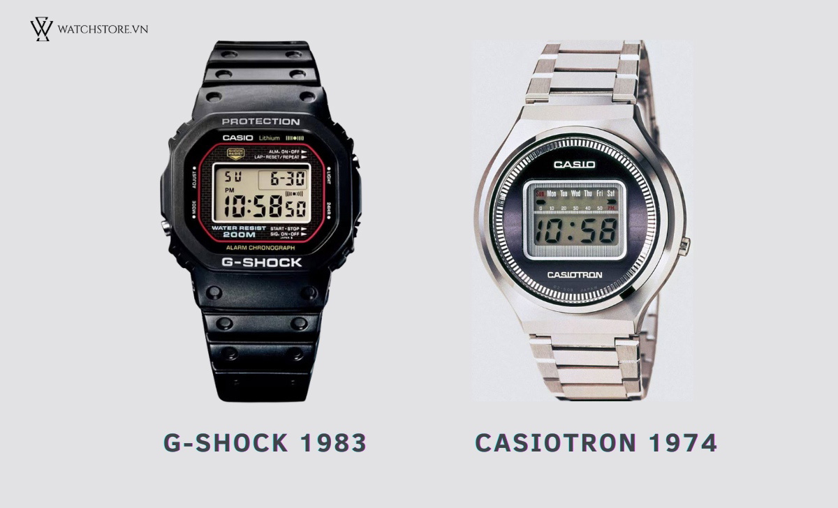 g-shock 1983 CASIOTRON 1974