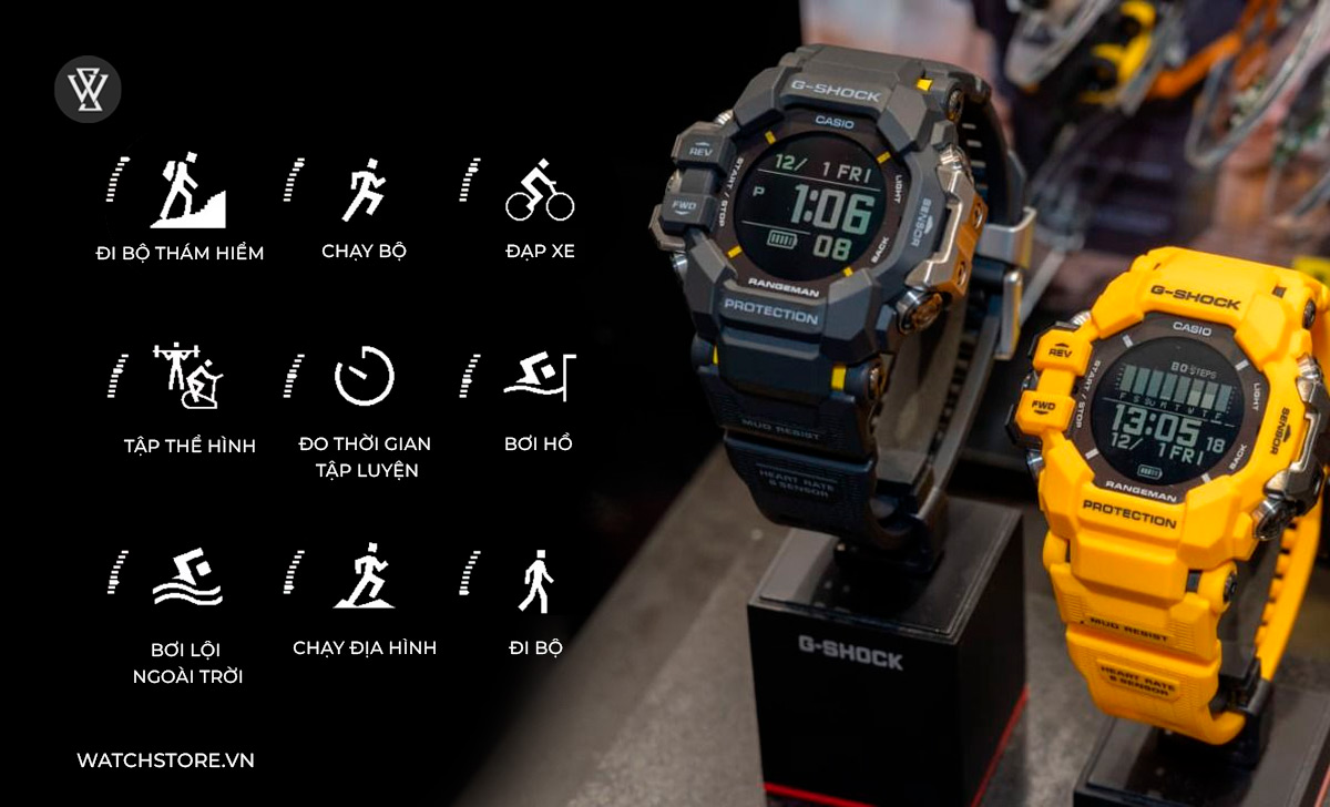 Hỗ trợ 9 hoạt động ngoài trời