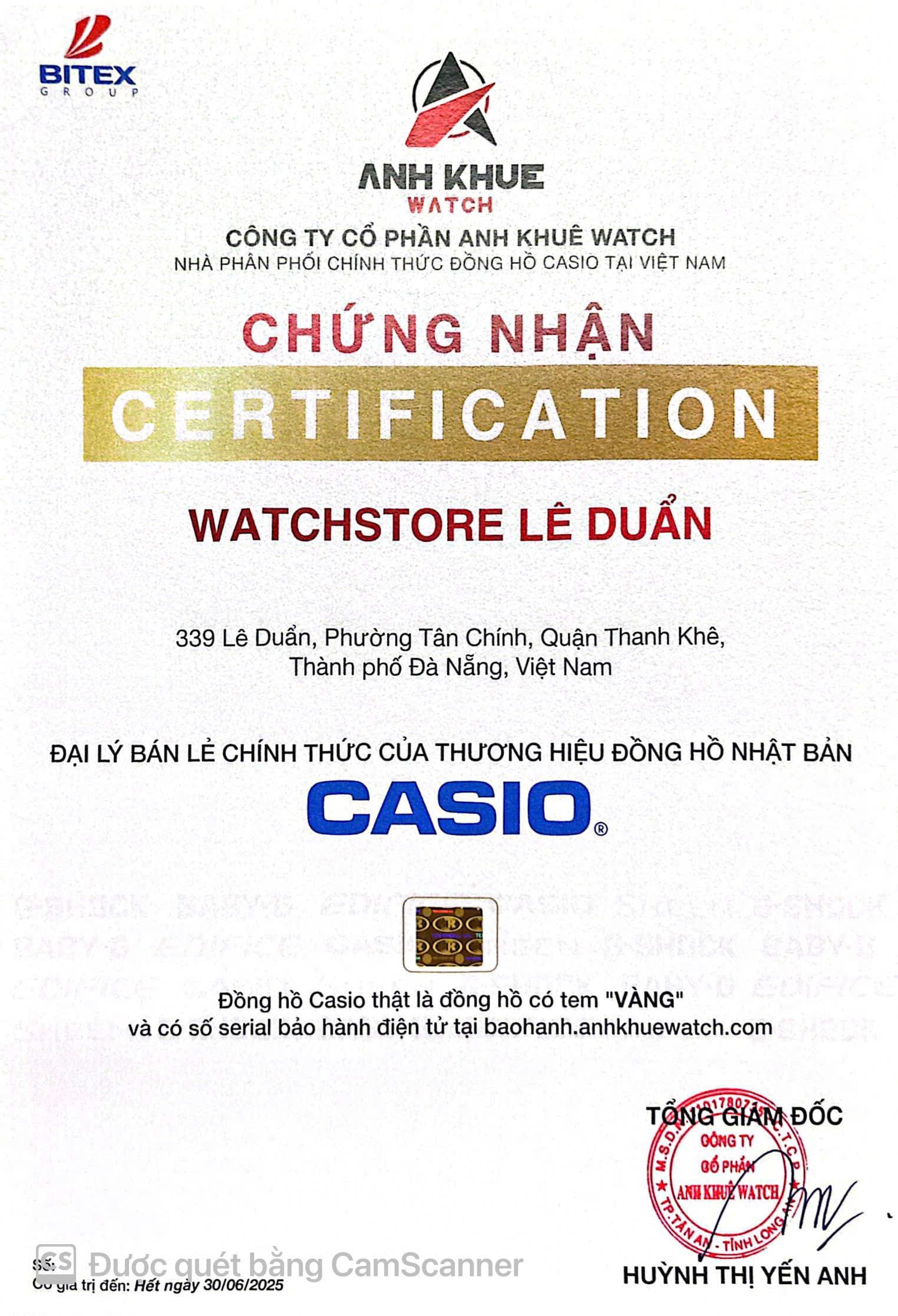 Quá trình thi công cửa hàng WatchStore thứ 5 tại 339 Đ. Lê Duẩn, Tân Chính, Thanh Khê, Đà Nẵng 1 giay chung nhan cua hang watchstore tai le duan da nang