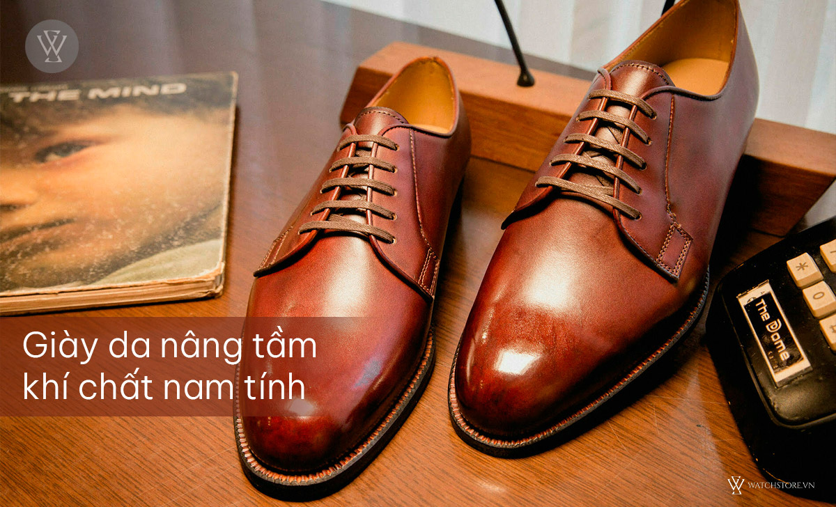 5 quà tặng sinh nhật tinh tế cho bố 40 tuổi hài lòng 3 Giày da nâng tầm khí chất