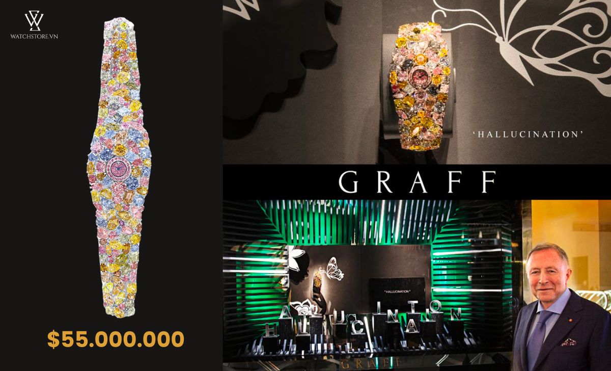 Top 10 chiếc đồng hồ đeo tay đắt nhất thế giới cập nhật 2024 2 Graff Diamonds Hallucination