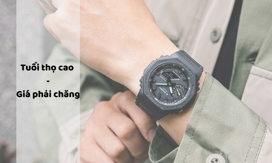 Đồng hồ đeo tay G-shock có tuổi thọ cao và giá cả phải chăng 