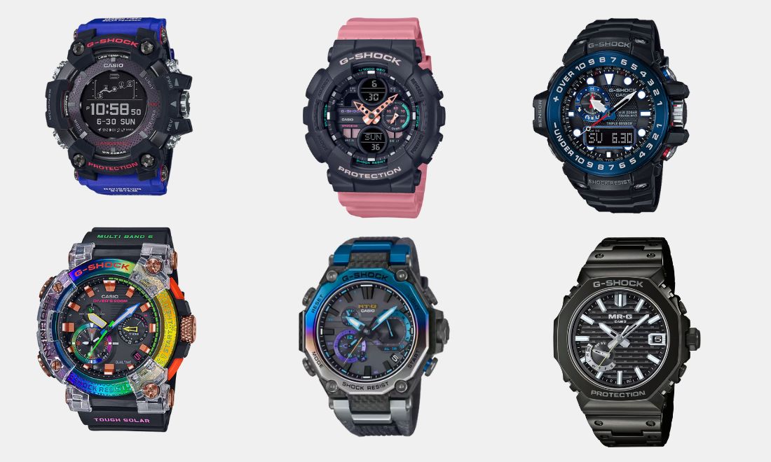 Các dòng G-shock hiện có trên thị trường 