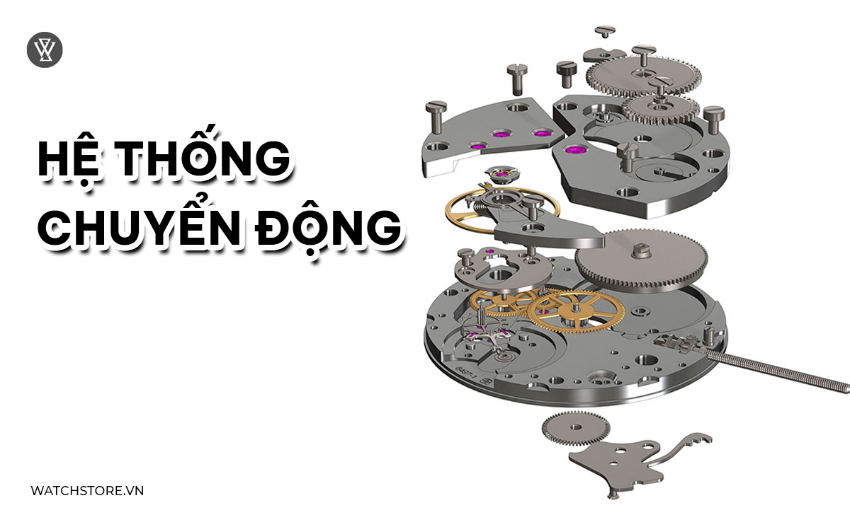 Cấu tạo đồng hồ cơ gồm những gì? 5 bộ phận cốt lõi nhất 6 Hệ thống chuyển động