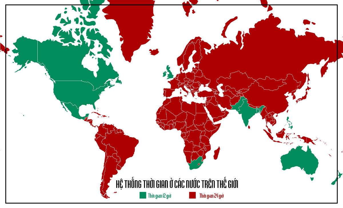 12AM là mấy giờ đêm? Cách đổi AM-PM sang 24 giờ đồng hồ 2 hệ thống định dạng thời gian thế giới