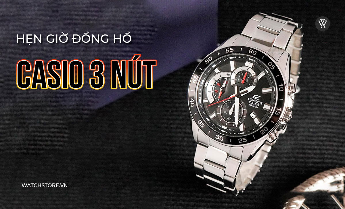 hẹn giờ đồng hồ Casio 3 nút