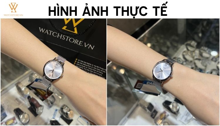Đồng hồ LTP-E157M-7ADF khi lên tay khách hàng nhà Watchstore