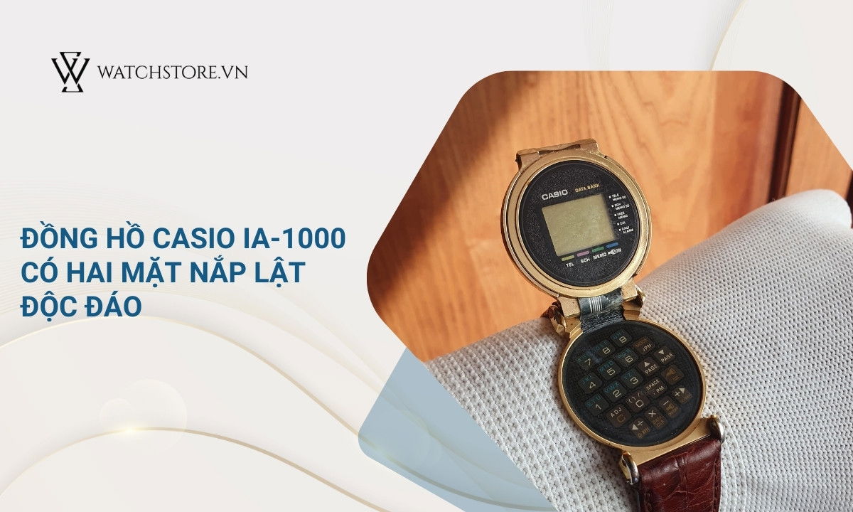 Thập niên 1990 - những bước chuyển mình của Casio 7 Người dùng có thể xem giờ, bàn phím số, ký tự ở hai mặt