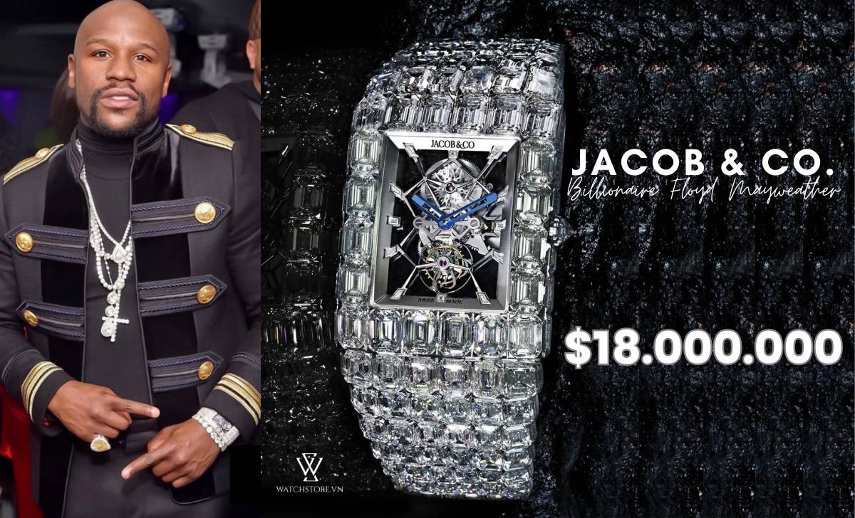 Top 10 chiếc đồng hồ đeo tay đắt nhất thế giới cập nhật 2024 8 Jacob & Co. Billionaire Floyd Mayweather
