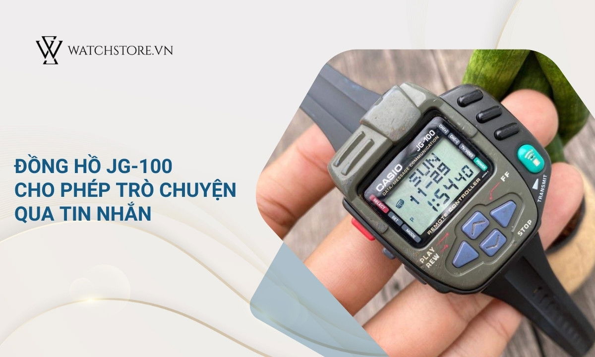 Thập niên 1990 - những bước chuyển mình của Casio 4 JG-100 được thiết kế dành riêng cho nam sinh tiểu học